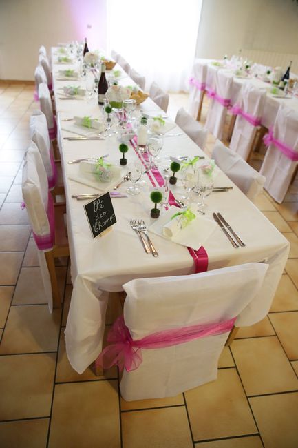 ma déco de table du jour J