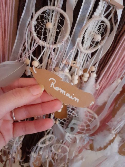 Plan de table attrape rêve 6