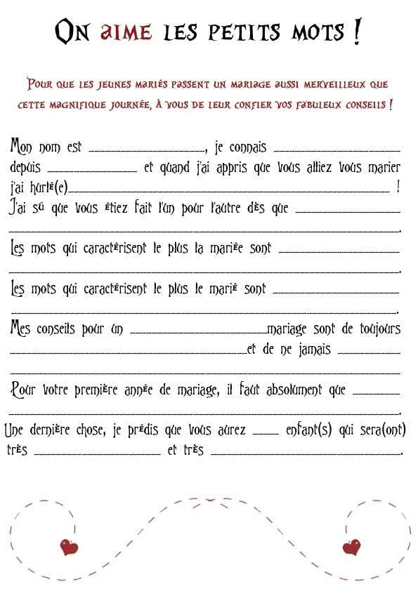 Questionnaire fin de soirée - 1