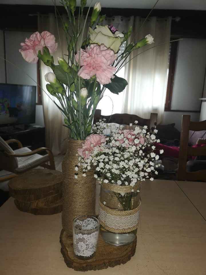 Bouquet centre de table champêtre - 1