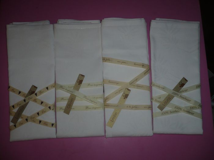 serviettes de table