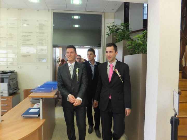 mon chéri et son témoin tout contents !!