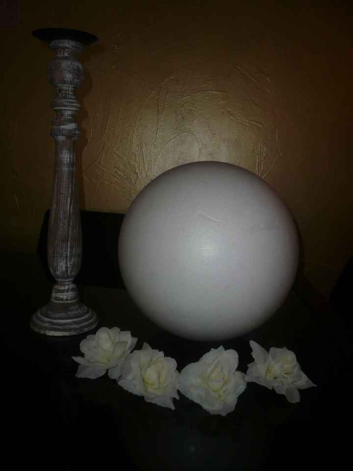 de quoi fabriquer mes boules de fleurs avec un support