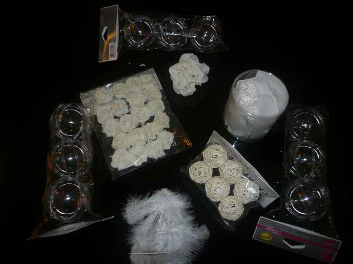 boules transparentes garnies !