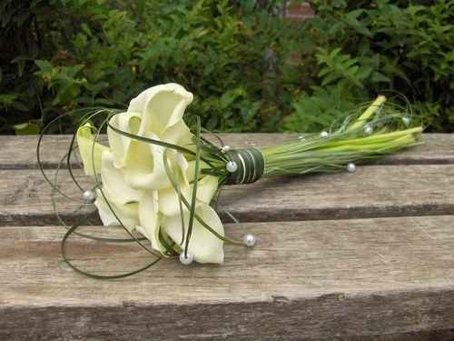 bouquet d'arum blanc