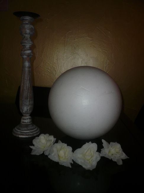 de quoi fabriquer mes boules de fleurs avec un support