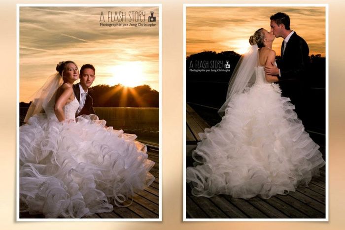 Bisous au coucher du soleil