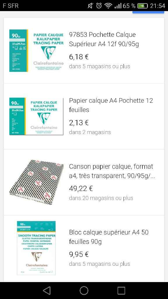 Papier calque 90g introuvable? - 1