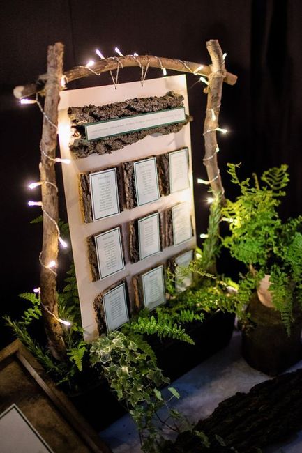 Plan de table forêt enchantée 2