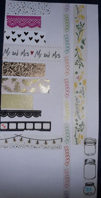 Masking tape pour livre d'or 1