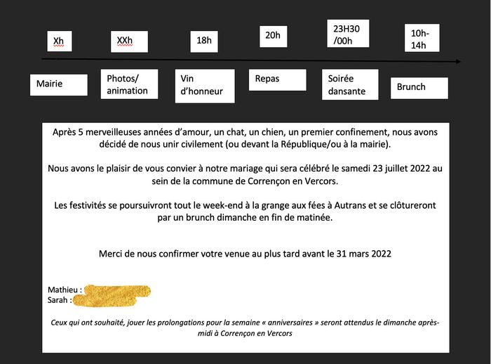 Texte faire-part - 1