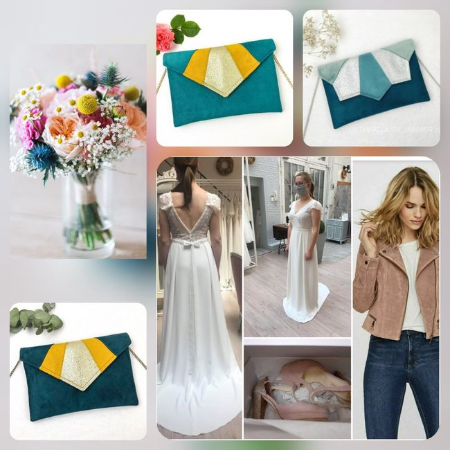 Combien de couleurs dans la tenue de mariée ? 3