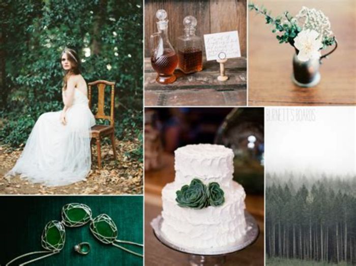 Inspiration : un mariage vert émeraude 2