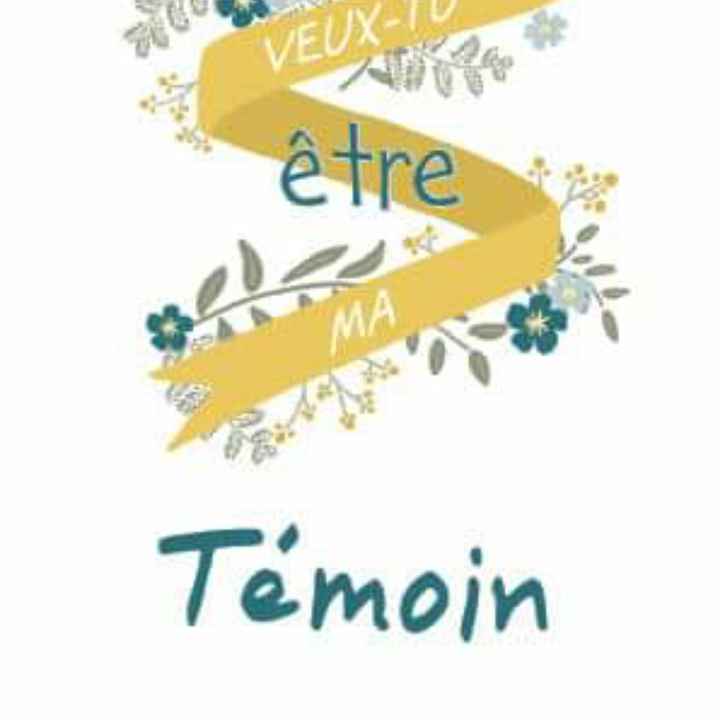 Comment as-tu donné le rôle à tes témoins ? - 1