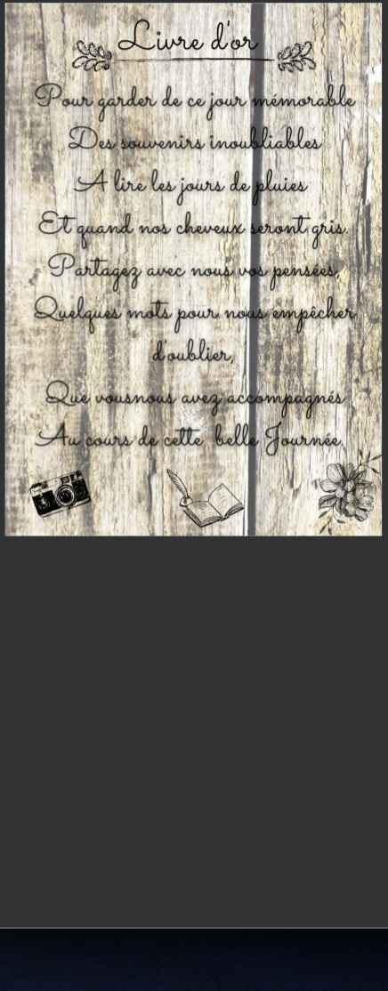 Affiche livre d'or - 1