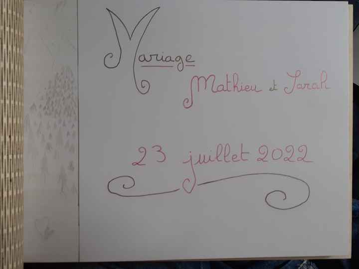 Première page de livre d'or : noir et blanc ou en couleur ? - 1