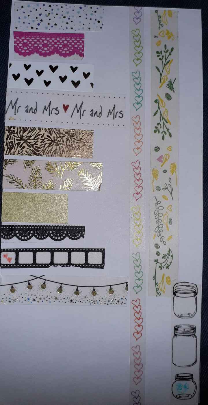 Masking tape pour livre d'or - 1
