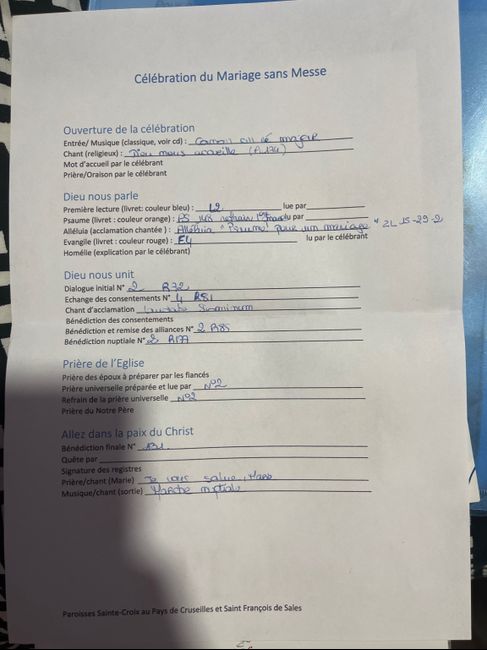 Chant d'accueil pour l'église 1