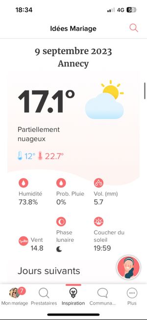Mariages.net te prédit la météo de ton mariage ☀️😳 8