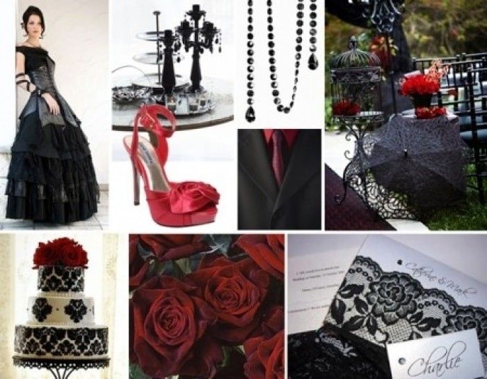 Inspiration mariage baroque gothique chic - 28
