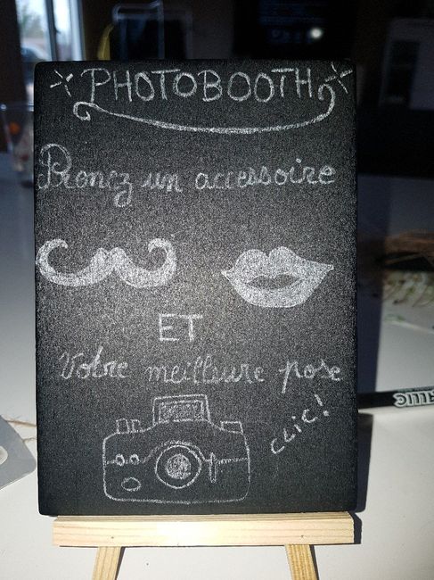 Petites bougies et panneau photobooth - 4