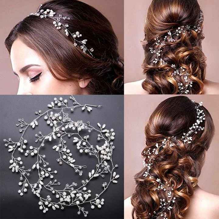 a la recherche de bijoux de cheveux mariée - 1