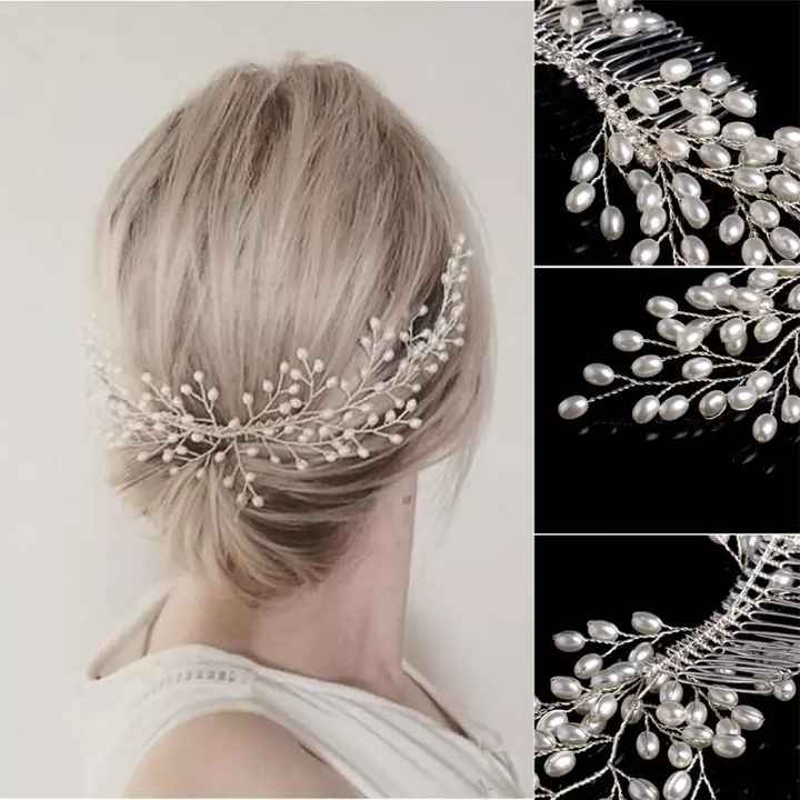 a la recherche de bijoux de cheveux mariée - 5
