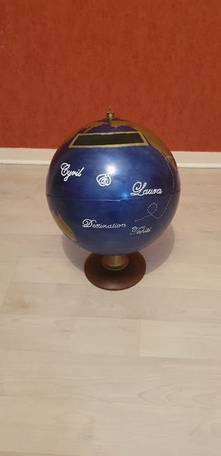 Urne globe mariage 2