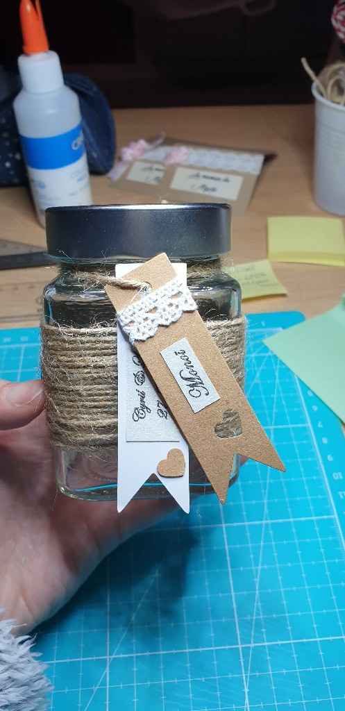 Déco cadeau invités bougie - 3