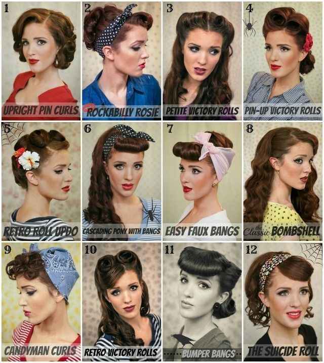 2- superbe coiffure pin-up diy : rockabilly rosie - 4