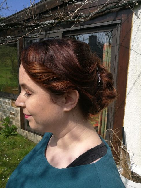 Essai coiffure maquillage et premières retouches robe - 1