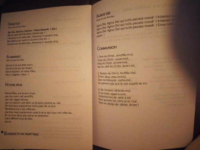 Livret pour l'église - 6