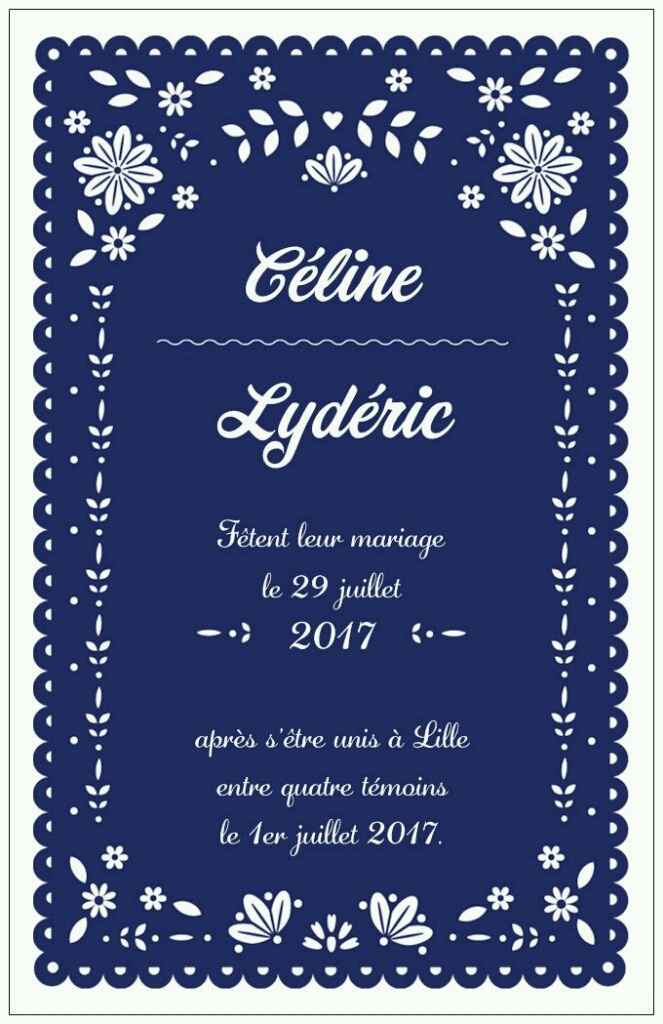 Save the date commandés - 1