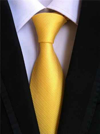 cravate jaune 