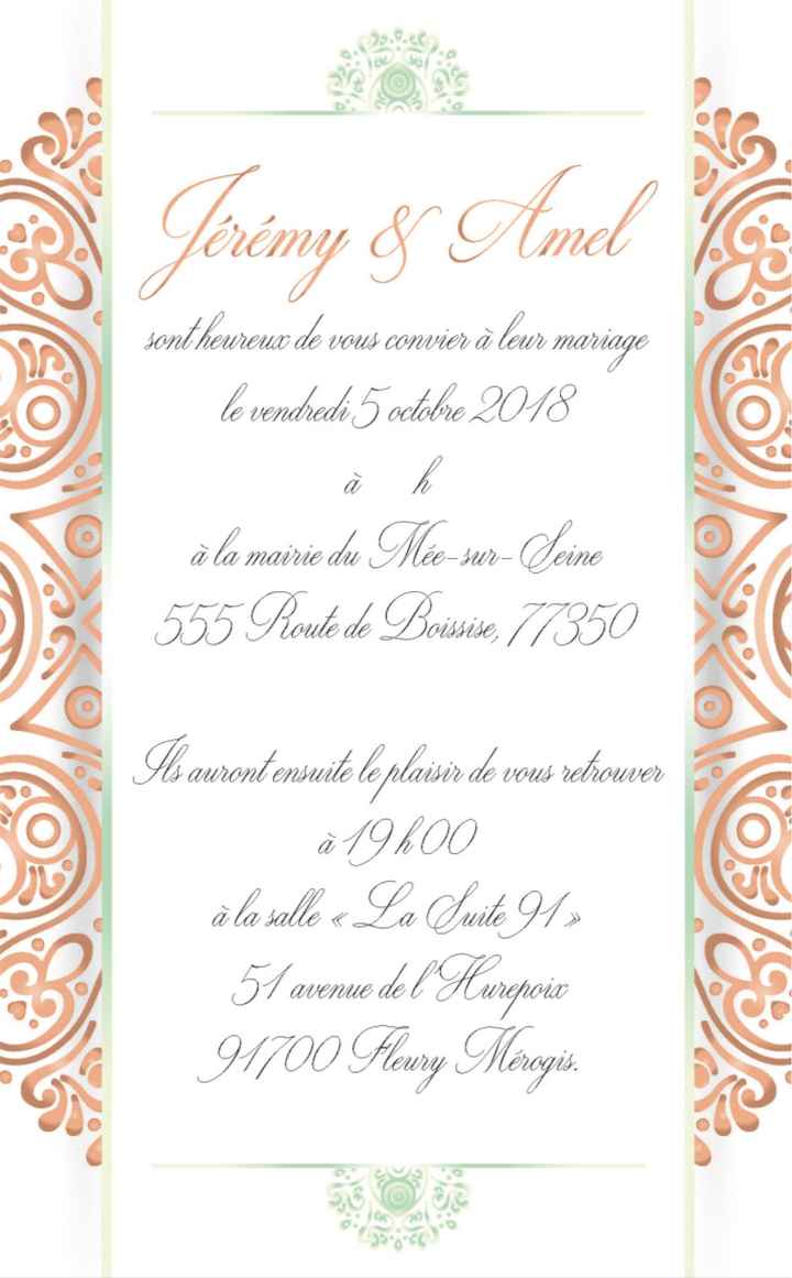 Faire part - 1