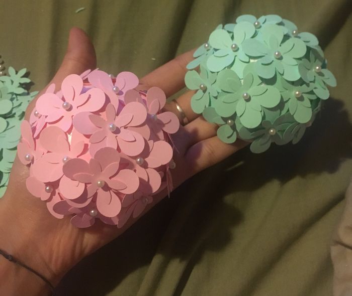 Boule de fleur en papier - 2