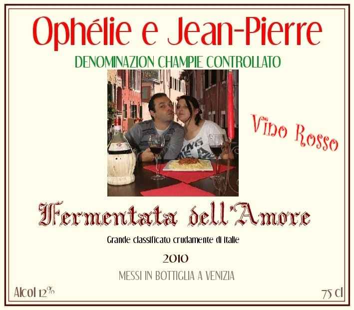 Etiquette pour bouteille