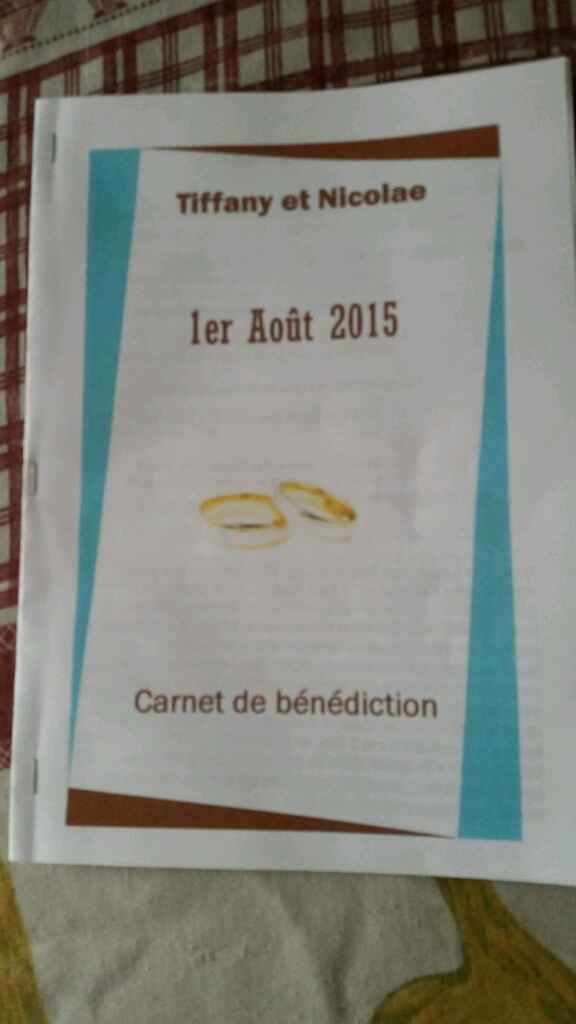 Carnet de bénédiction - 1