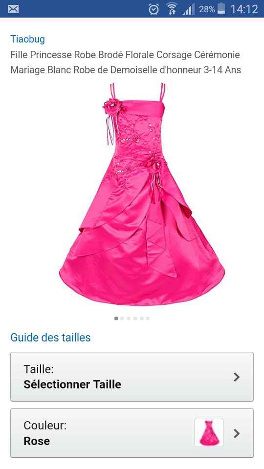 Robe demoiselles d honneur enfant - 1