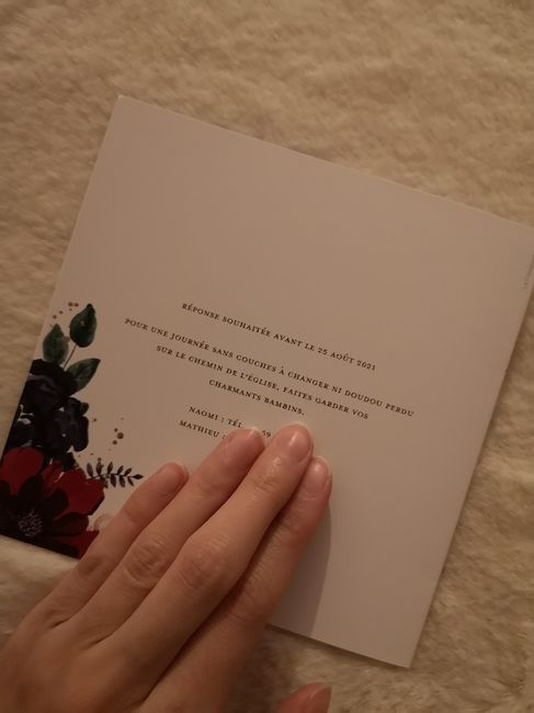 Questions invitations 1