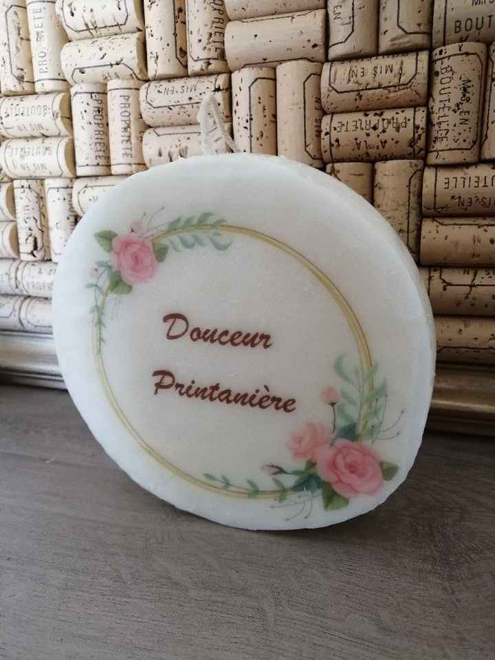 Bougie nom de table - 2