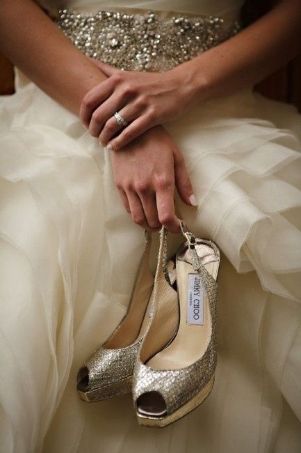 Chaussures/or/transparence