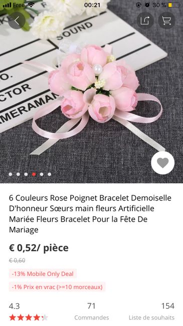 Avis bracelet fleuris - 1
