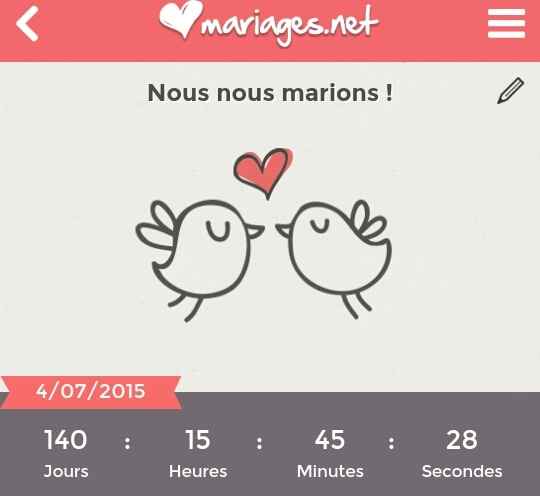 Compte à rebours général mariages.net - 1