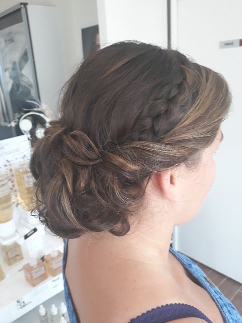 Essayage coiffure mariée