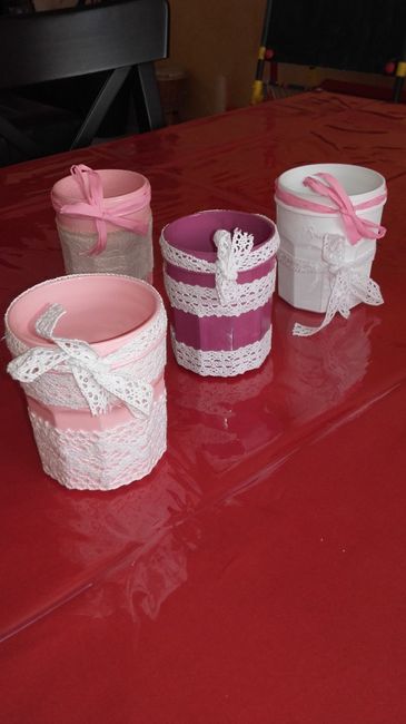 vase centre de table fait main