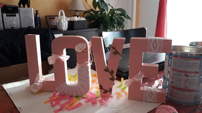 lettres LOVE