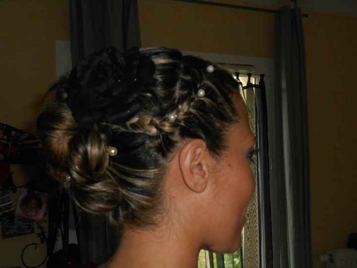 coiffure vue coté droit