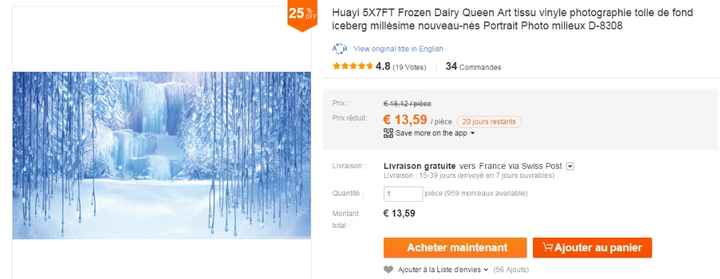 Décor reine des neiges