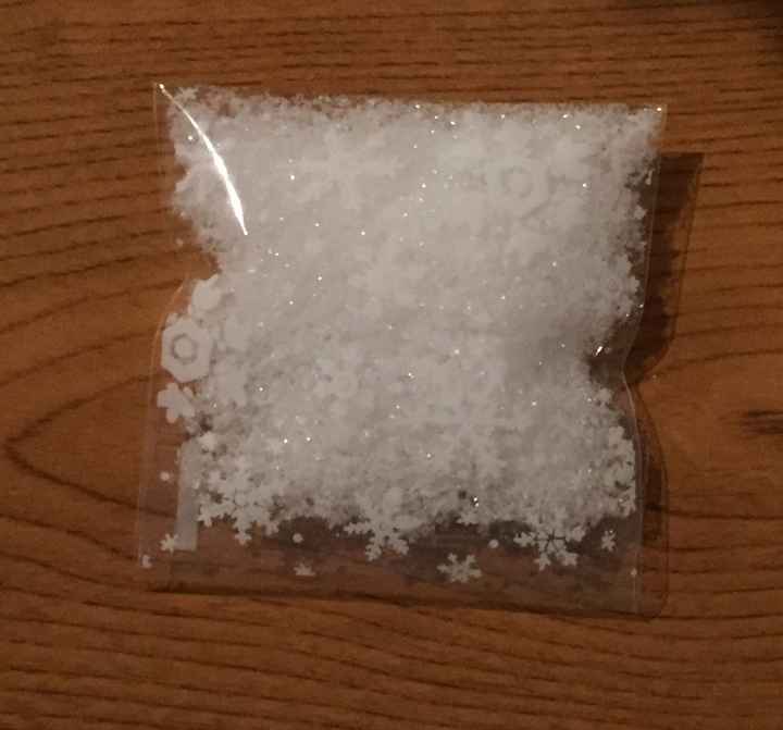 sachet de neige à lancer